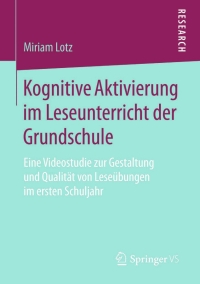 Cover image: Kognitive Aktivierung im Leseunterricht der Grundschule 9783658104351