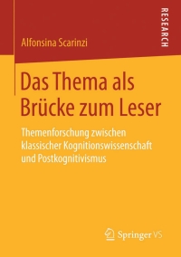 Titelbild: Das Thema als Brücke zum Leser 9783658104825