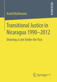 Titelbild: Transitional Justice in Nicaragua 1990–2012 9783658105020