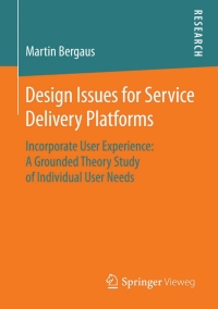 Titelbild: Design Issues for Service Delivery Platforms 9783658105402