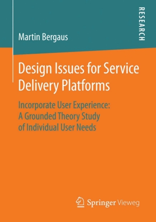 Cover image: Design Issues for Service Delivery Platforms 9783658105402