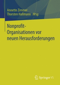 表紙画像: Nonprofit-Organisationen vor neuen Herausforderungen 9783658105860