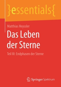 Titelbild: Das Leben der Sterne 9783658106492