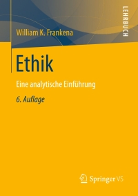 Cover image: Ethik 6th edition 9783658107475