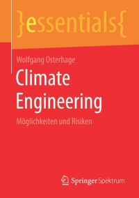 Cover image: Climate Engineering 9783658107666