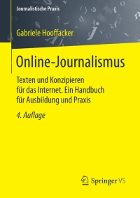Cover image: Online-Journalismus 4th edition 9783658107703