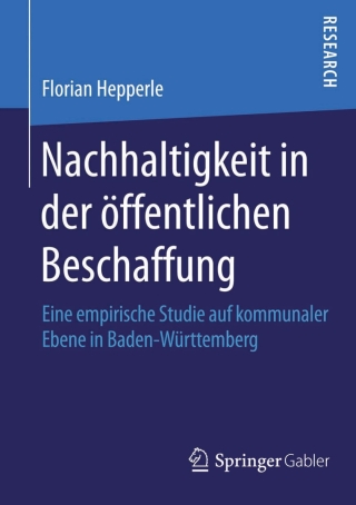 Imagen de portada: Nachhaltigkeit in der öffentlichen Beschaffung 9783658108199