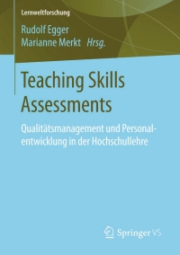 Cover image: Teaching Skills Assessments 9783658108335