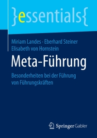 Omslagafbeelding: Meta-Führung 9783658108496