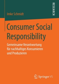 Omslagafbeelding: Consumer Social Responsibility 9783658108656