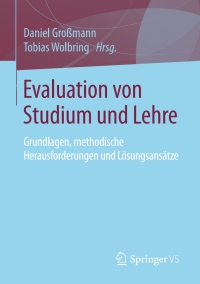 Imagen de portada: Evaluation von Studium und Lehre 9783658108854