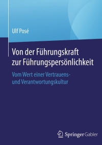 Cover image: Von der Führungskraft zur Führungspersönlichkeit 9783658109233