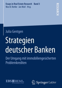 Cover image: Strategien deutscher Banken 9783658110277