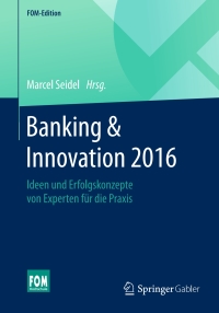 Cover image: Banking & Innovation 2016 9783658110512