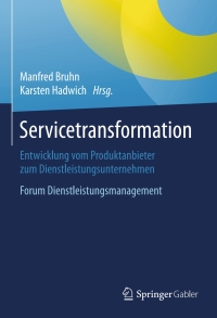 Cover image: Servicetransformation 9783658110963
