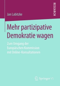 Cover image: Mehr partizipative Demokratie wagen 9783658112516