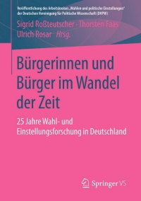 Cover image: Bürgerinnen und Bürger im Wandel der Zeit 9783658112752