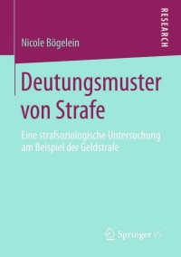 Cover image: Deutungsmuster von Strafe 9783658114459