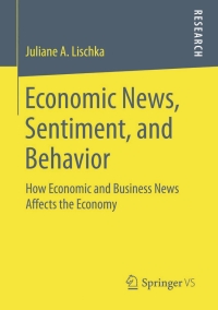 Cover image: Economic News, Sentiment, and Behavior 9783658115401