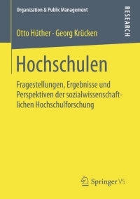 Cover image: Hochschulen 9783658115623