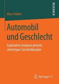 Cover image: Automobil und Geschlecht 9783658115845