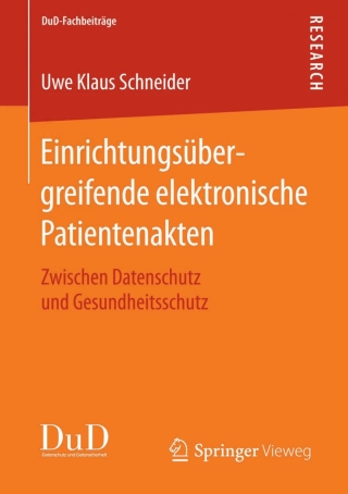 Cover image: Einrichtungsübergreifende elektronische Patientenakten 9783658115968