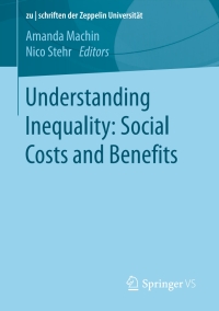 Cover image: Understanding Inequality: Social Costs and Benefits 9783658116620