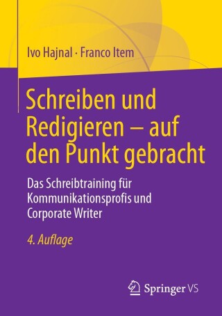 Cover image: Schreiben und Redigieren – auf den Punkt gebracht 4th edition 9783658116644