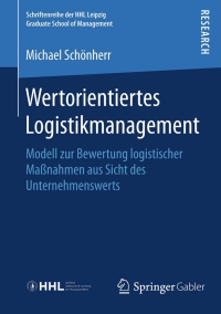 Imagen de portada: Wertorientiertes Logistikmanagement 9783658116705