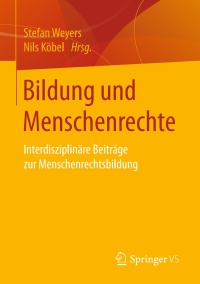 Cover image: Bildung und Menschenrechte 9783658116866