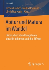 Titelbild: Abitur und Matura im Wandel 9783658116927