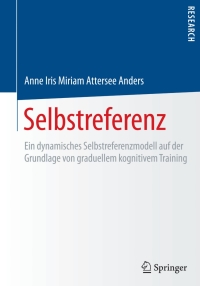 Cover image: Selbstreferenz 9783658117085