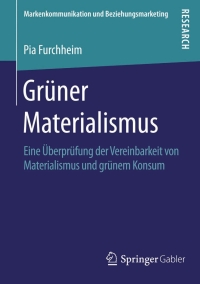 Cover image: Grüner Materialismus 9783658117146