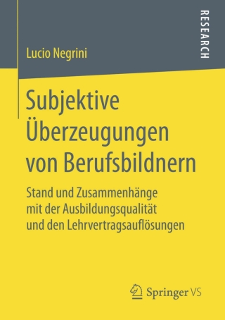 Cover image: Subjektive Überzeugungen von Berufsbildnern 9783658118020