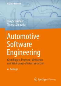 Cover image: Automotive Software Engineering 6th edition 9783658118143