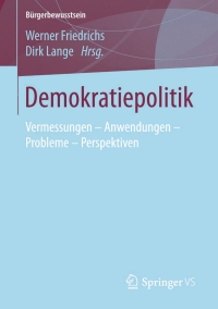 Imagen de portada: Demokratiepolitik 9783658118181