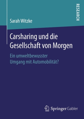 Cover image: Carsharing und die Gesellschaft von Morgen 9783658118402