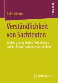 Imagen de portada: Verständlichkeit von Sachtexten 9783658120153