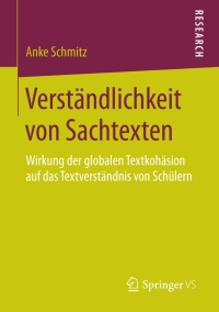 Titelbild: Verständlichkeit von Sachtexten 9783658120153