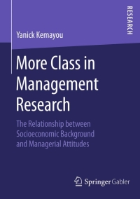 Cover image: More Class in Management Research 9783658120627