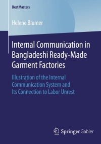 Cover image: Internal Communication in Bangladeshi Ready-Made Garment Factories 9783658120825