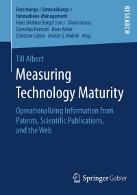 Cover image: Measuring Technology Maturity 9783658121310