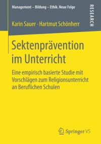 Cover image: Sektenprävention im Unterricht 9783658122287