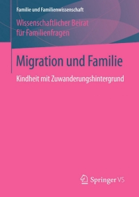 Imagen de portada: Migration und Familie 9783658122362
