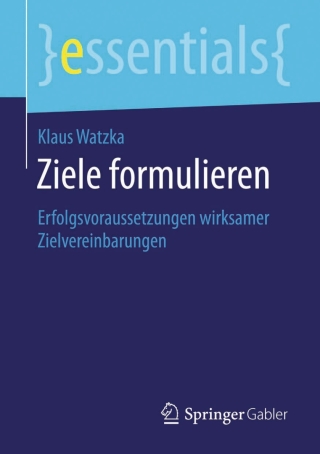 Cover image: Ziele formulieren 9783658122737