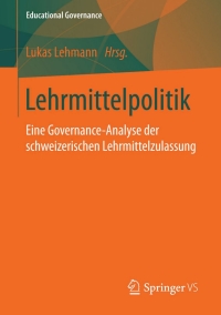 Imagen de portada: Lehrmittelpolitik 9783658122751