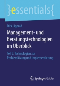 Cover image: Management- und Beratungstechnologien im Überblick 9783658123208