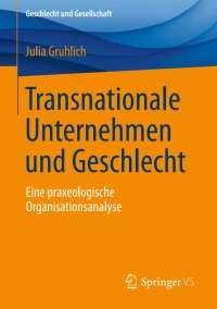 Omslagafbeelding: Transnationale Unternehmen und Geschlecht 9783658123352