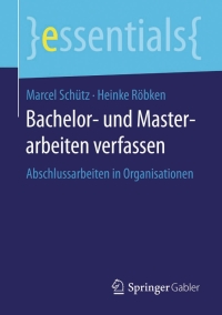 Cover image: Bachelor- und Masterarbeiten verfassen 9783658123451
