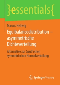 Cover image: Equibalancedistribution – asymmetrische Dichteverteilung 9783658124250